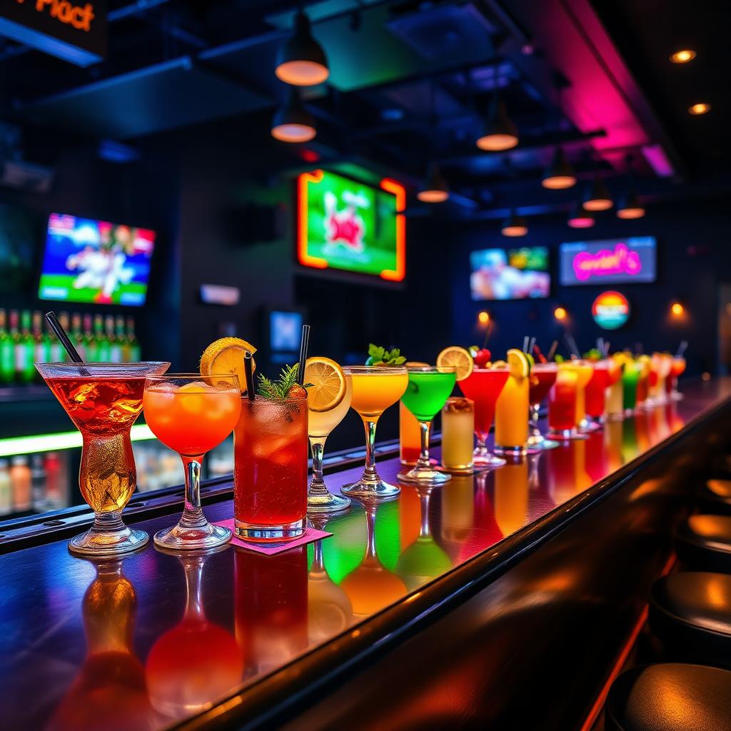 Cocktail hour at our 60-ft bar 🍹