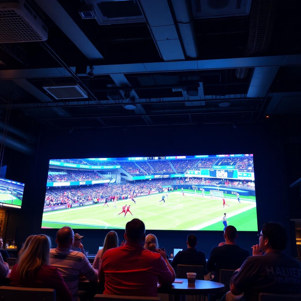 Big game energy on our 30-ft video wall 📺