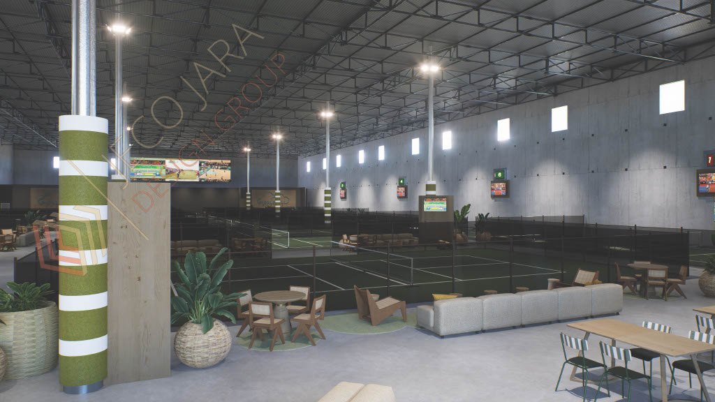 Court-side lounges for the ultimate hang 💪